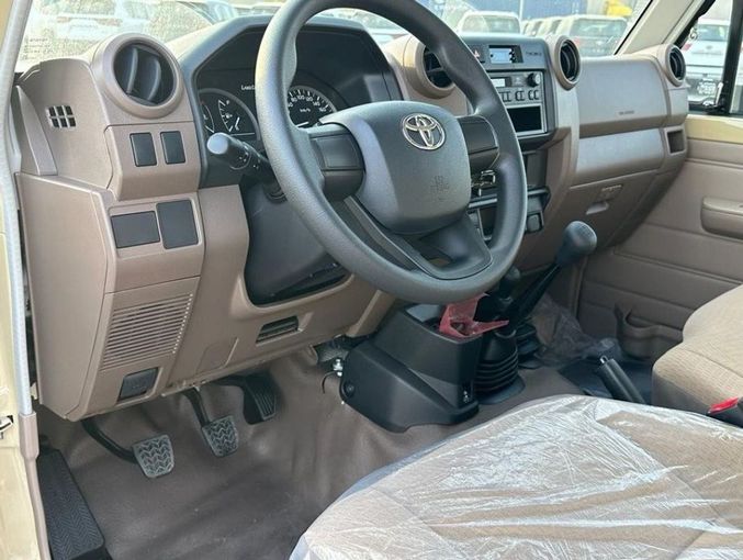 New Toyota Land Cruiser 70 Series Facelift 2, 4.0 l, 2024 in Dubai by Mohamed Hakim Motors, Yellow color. GCC Specs | AUTO.AE