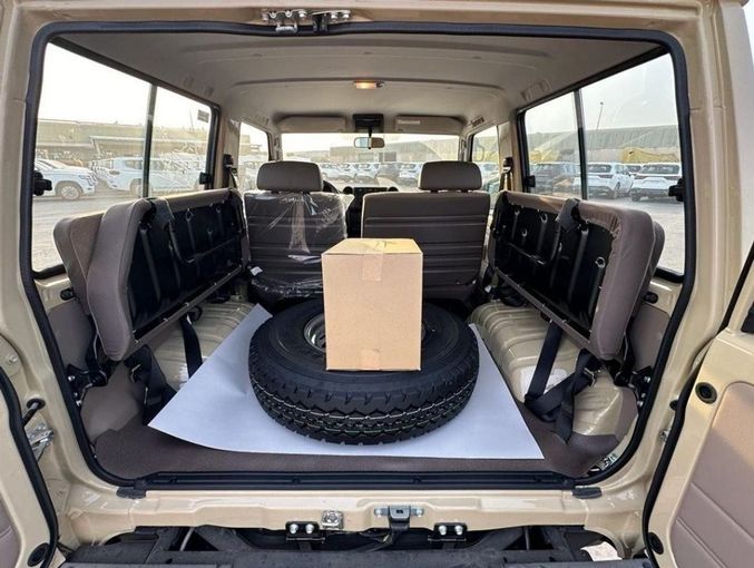 New Toyota Land Cruiser 70 Series Facelift 2, 4.0 l, 2024 in Dubai by Mohamed Hakim Motors, Yellow color. GCC Specs | AUTO.AE
