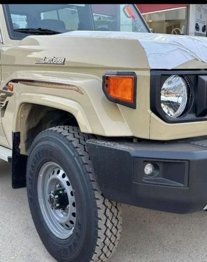 New Toyota Land Cruiser 70 Series Facelift 2, 2.8 l, 2024 in Dubai by Mohamed Hakim Motors, Beige color. GCC Specs | AUTO.AE