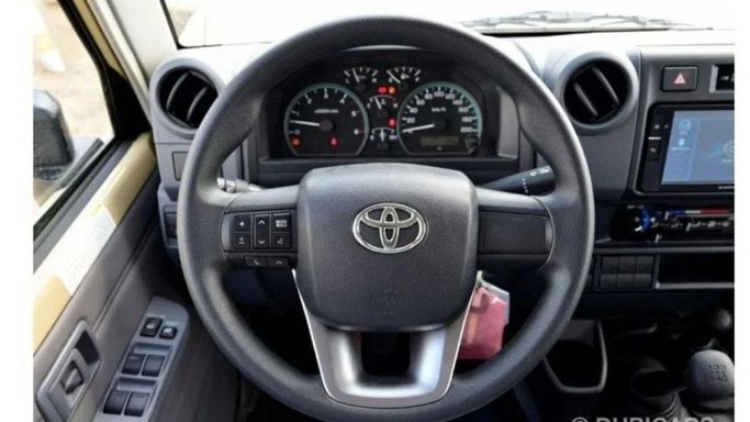 New Toyota Land Cruiser 70 Series Facelift 2, 4.5 l, 2024 in Dubai by Mohamed Hakim Motors, Beige color. GCC Specs | AUTO.AE