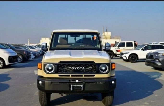 New Toyota Land Cruiser 70 Series Facelift 2, 2.8 l, 2024 in Dubai by Mohamed Hakim Motors, Beige color. GCC Specs | AUTO.AE