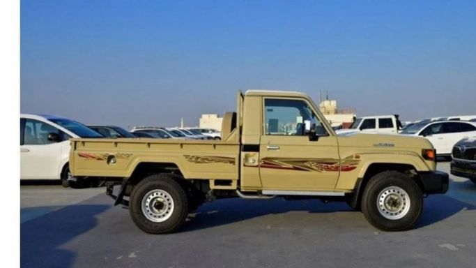 New Toyota Land Cruiser 70 Series Facelift 2, 2.8 l, 2024 in Dubai by Mohamed Hakim Motors, Beige color. GCC Specs | AUTO.AE