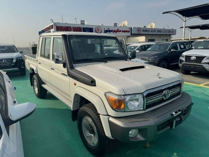 New Toyota Land Cruiser 70 Series Facelift, 4.5 l, 2023 in Dubai by Mohamed Hakim Motors, Beige color. GCC Specs | AUTO.AE