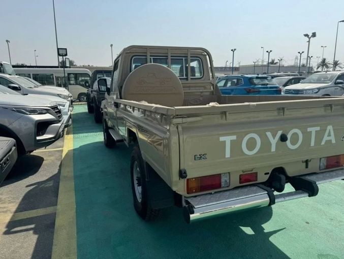 New Toyota Land Cruiser 70 Series Facelift 2, 2.8 l, 2024 in Dubai by Mohamed Hakim Motors, Beige color. GCC Specs | AUTO.AE