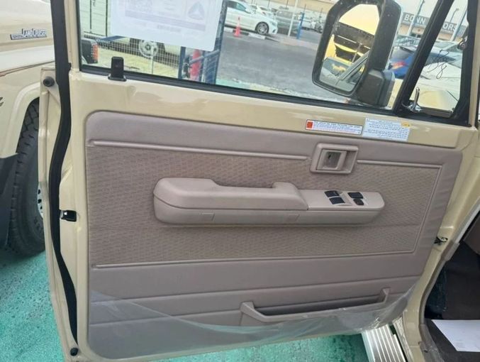 New Toyota Land Cruiser 70 Series Facelift 2, 2.8 l, 2024 in Dubai by Mohamed Hakim Motors, Beige color. GCC Specs | AUTO.AE