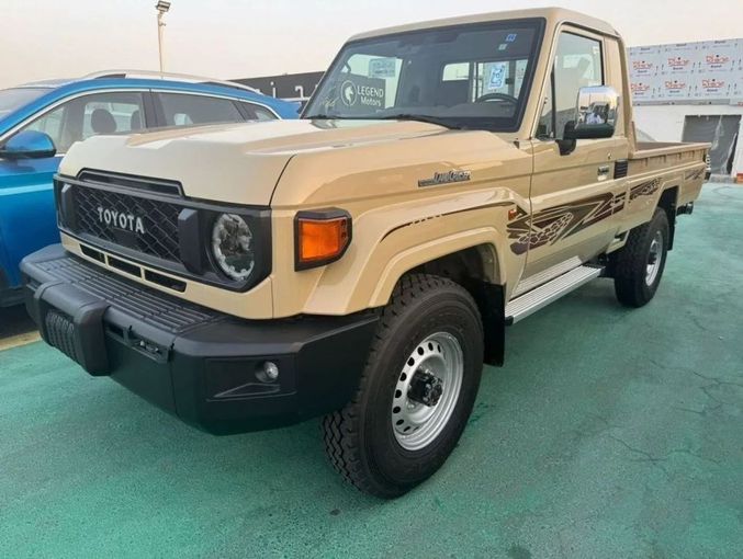 New Toyota Land Cruiser 70 Series Facelift 2, 2.8 l, 2024 in Dubai by Mohamed Hakim Motors, Beige color. GCC Specs | AUTO.AE