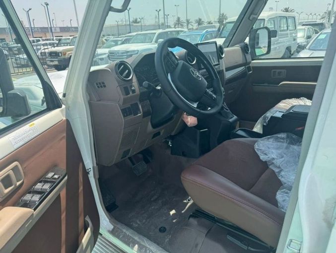 New Toyota Land Cruiser 70 Series Facelift 2, 2.8 l, 2024 in Dubai by Mohamed Hakim Motors, Beige color. GCC Specs | AUTO.AE