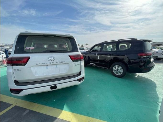 New Toyota Land Cruiser 300 Series, 3.4 l, 2023 in Dubai by Mohamed Hakim Motors, White color. GCC Specs | AUTO.AE