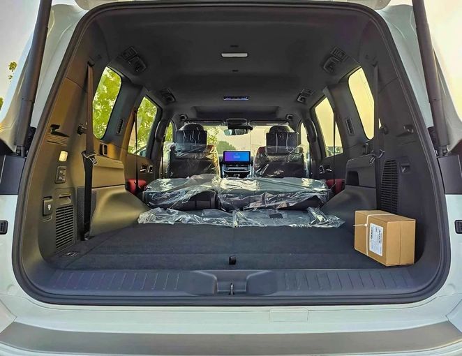 New Toyota Land Cruiser 300 Series, 3.4 l, 2025 in Dubai by SK Motors, White color. GCC Specs | AUTO.AE