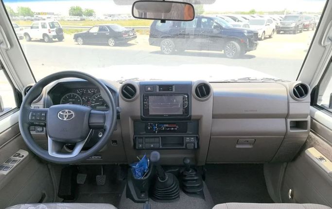 New Toyota Land Cruiser 70 Series Facelift 2, 4.5 l, 2025 in Dubai by SK Motors, White color. GCC Specs | AUTO.AE