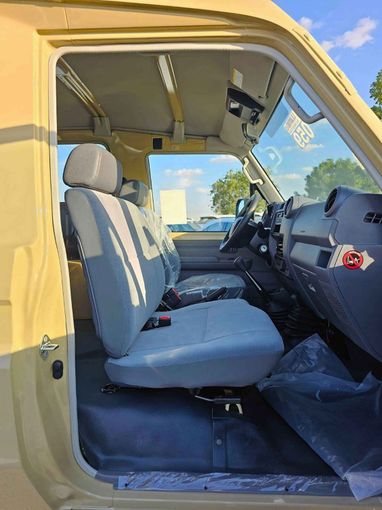 New Toyota Land Cruiser 70 Series Facelift 2, 4.0 l, 2025 in Dubai by SK Motors, Beige color. GCC Specs | AUTO.AE