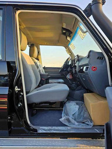 New Toyota Land Cruiser 70 Series Facelift 2, 4.0 l, 2024 in Dubai by SK Motors, Black color. GCC Specs | AUTO.AE