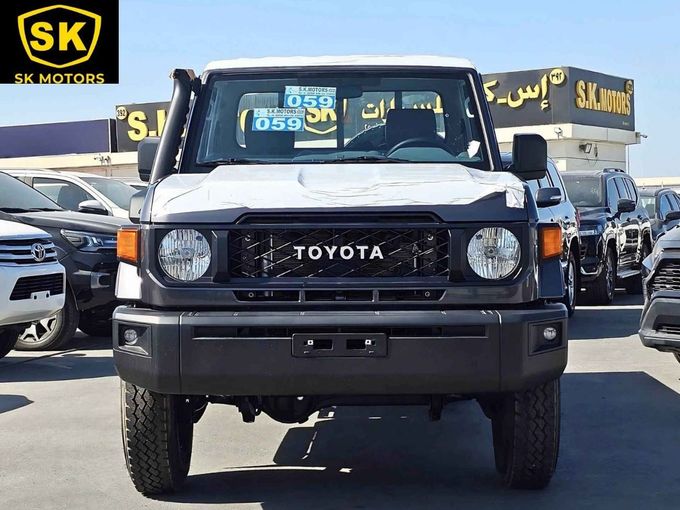 New Toyota Land Cruiser 70 Series Facelift 2, 4.0 l, 2025 in Dubai by SK Motors, Black color. GCC Specs | AUTO.AE