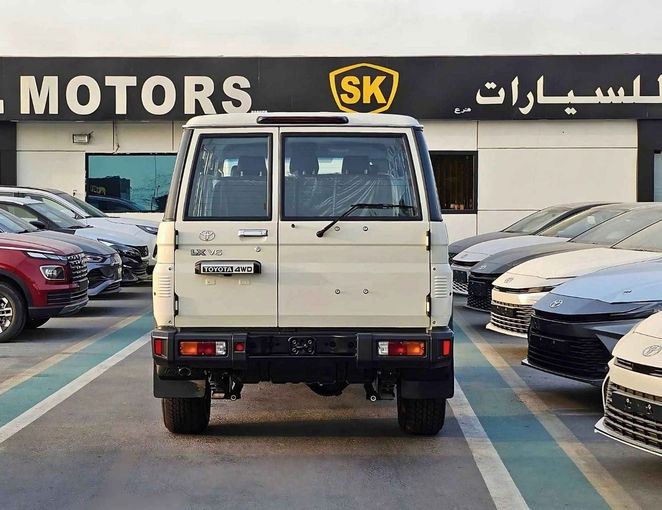 New Toyota Land Cruiser 70 Series Facelift 2, 4.0 l, 2025 in Dubai by SK Motors, White color. GCC Specs | AUTO.AE
