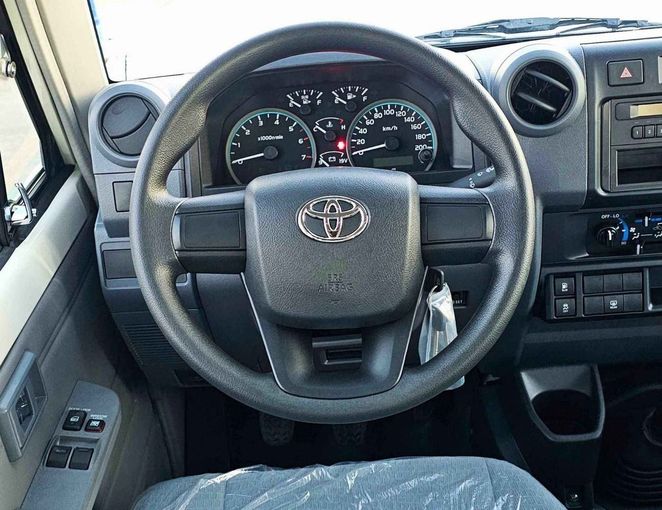 New Toyota Land Cruiser 70 Series Facelift 2, 4.0 l, 2025 in Dubai by SK Motors, White color. GCC Specs | AUTO.AE