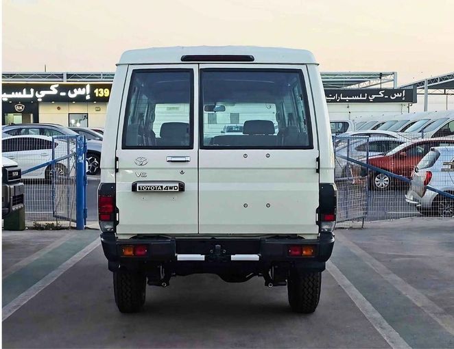 New Toyota Land Cruiser 70 Series Facelift 2, 4.0 l, 2025 in Dubai by SK Motors, White color. GCC Specs | AUTO.AE