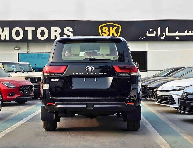 New Toyota Land Cruiser 300 Series, 3.3 l, 2024 in Dubai by SK Motors, Black color. GCC Specs | AUTO.AE