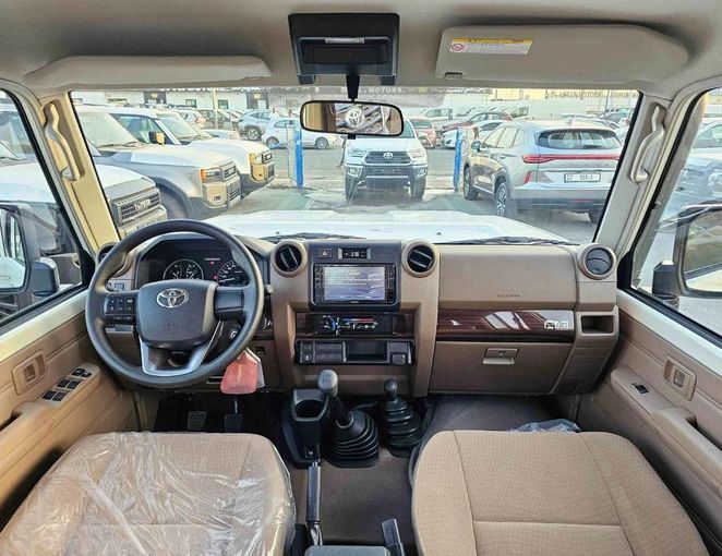 New Toyota Land Cruiser 70 Series Facelift 2, 4.5 l, 2025 in Dubai by SK Motors, White color. GCC Specs | AUTO.AE