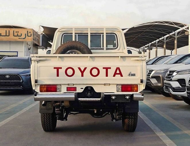 New Toyota Land Cruiser 70 Series Facelift 2, 4.5 l, 2025 in Dubai by SK Motors, White color. GCC Specs | AUTO.AE