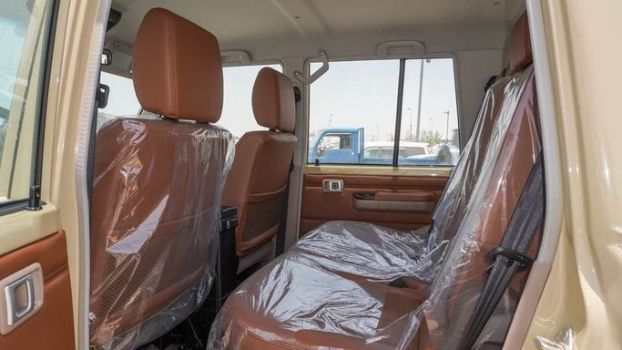 New Toyota Land Cruiser 70 Series Facelift 2, 4.0 l, 2025 in Dubai by Najem Motors, Beige color. GCC Specs | AUTO.AE