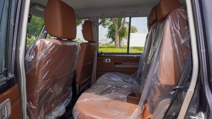 New Toyota Land Cruiser 70 Series Facelift 2, 4.0 l, 2025 in Dubai by Najem Motors, Grey color. GCC Specs | AUTO.AE