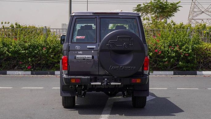 New Toyota Land Cruiser 70 Series Facelift 2, 4.0 l, 2025 in Dubai by Najem Motors, Grey color. GCC Specs | AUTO.AE