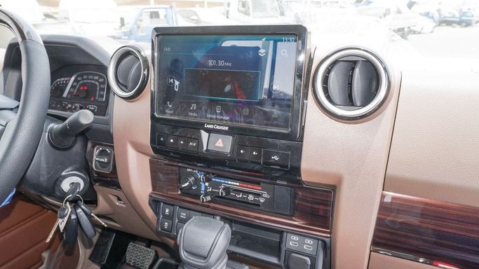 New Toyota Land Cruiser 70 Series Facelift 2, 4.0 l, 2025 in Dubai by Najem Motors, White color. GCC Specs | AUTO.AE