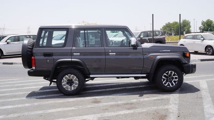 New Toyota Land Cruiser 70 Series Facelift 2, 4.0 l, 2025 in Dubai by Najem Motors, Grey color. GCC Specs | AUTO.AE