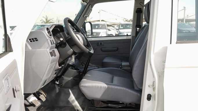 New Toyota Land Cruiser 70 Series Facelift 2, 4.5 l, 2025 in Dubai by Najem Motors, White color. GCC Specs | AUTO.AE