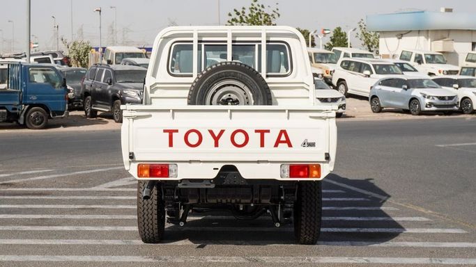 New Toyota Land Cruiser 70 Series Facelift 2, 4.5 l, 2025 in Dubai by Najem Motors, White color. GCC Specs | AUTO.AE