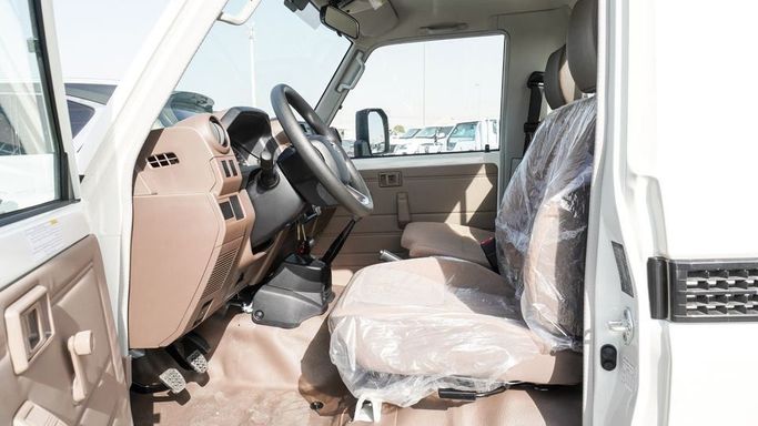 New Toyota Land Cruiser 70 Series Facelift 2, 4.0 l, 2025 in Dubai by Najem Motors, White color. GCC Specs | AUTO.AE