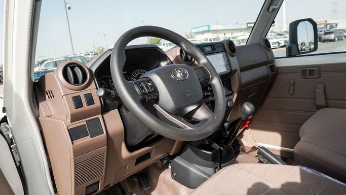 New Toyota Land Cruiser 70 Series Facelift 2, 4.0 l, 2025 in Dubai by Najem Motors, White color. GCC Specs | AUTO.AE