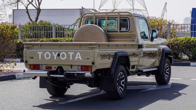 New Toyota Land Cruiser 70 Series Facelift 2, 4.0 l, 2025 in Dubai by Najem Motors, Beige color. GCC Specs | AUTO.AE
