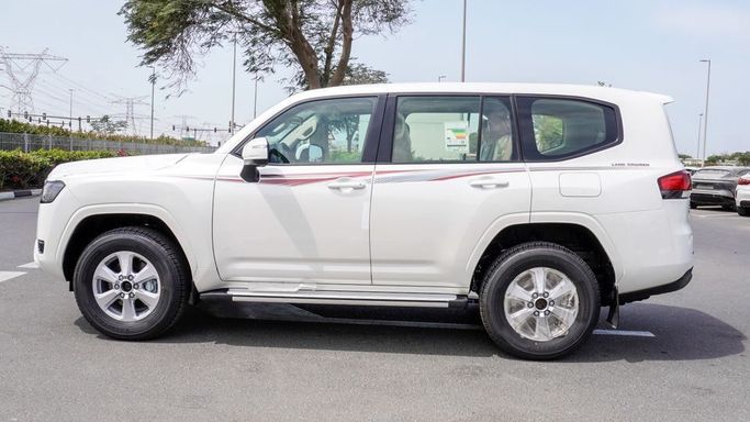 New Toyota Land Cruiser 300 Series, 3.4 l, 2024 in Dubai by Najem Motors, White color. GCC Specs | AUTO.AE