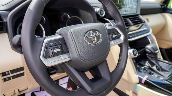 New Toyota Land Cruiser 300 Series, 3.4 l, 2024 in Dubai by Najem Motors, White color. GCC Specs | AUTO.AE