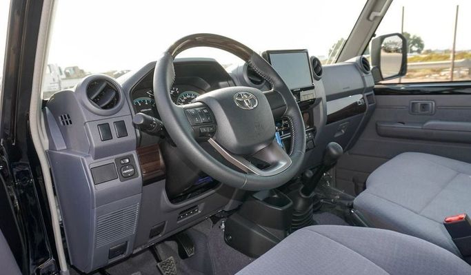 New Toyota Land Cruiser 70 Series Facelift 2, 4.0 l, 2025 in Dubai by Najem Motors, Black color. GCC Specs | AUTO.AE
