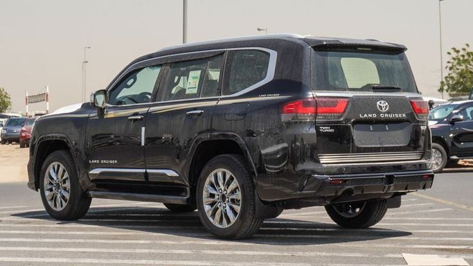 New Toyota Land Cruiser 300 Series, 3.4 l, 2024 in Dubai by Najem Motors, Black color. GCC Specs | AUTO.AE