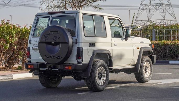 New Toyota Land Cruiser 70 Series Facelift 2, 4.0 l, 2025 in Dubai by Najem Motors, White color. GCC Specs | AUTO.AE