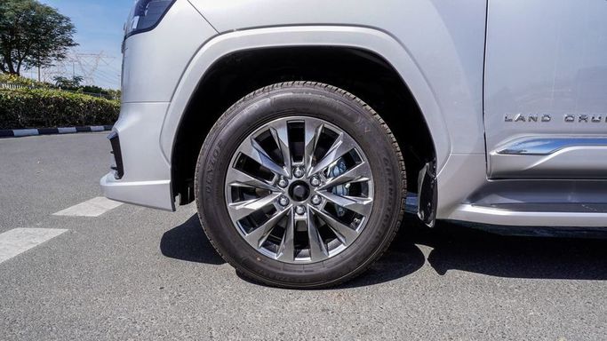 New Toyota Land Cruiser 300 Series, 3.4 l, 2024 in Dubai by Najem Motors, White color. GCC Specs | AUTO.AE