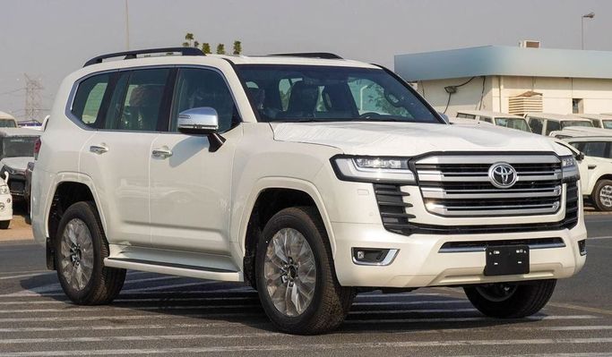 New Toyota Land Cruiser 300 Series, 3.4 l, 2024 in Dubai by Najem Motors, White color. GCC Specs | AUTO.AE