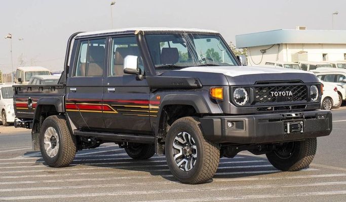 New Toyota Land Cruiser 70 Series Facelift 2, 4.0 l, 2025 in Dubai by Najem Motors, Grey color. GCC Specs | AUTO.AE