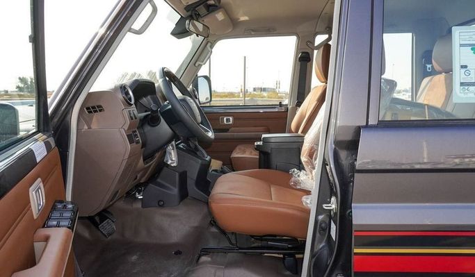 New Toyota Land Cruiser 70 Series Facelift 2, 4.0 l, 2025 in Dubai by Najem Motors, Grey color. GCC Specs | AUTO.AE