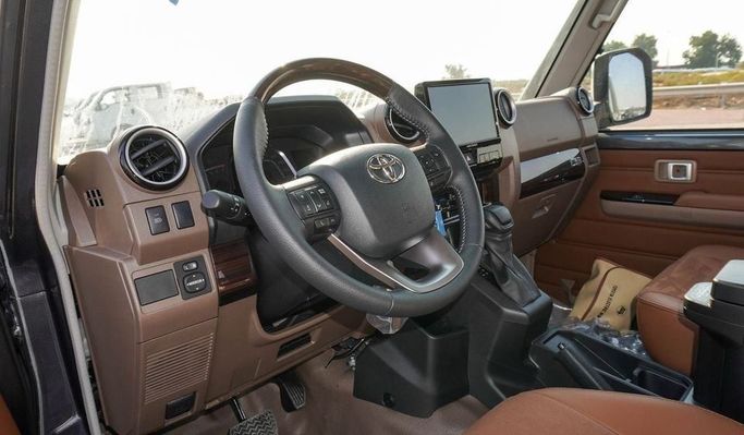 New Toyota Land Cruiser 70 Series Facelift 2, 4.0 l, 2025 in Dubai by Najem Motors, Grey color. GCC Specs | AUTO.AE