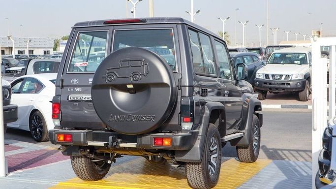 New Toyota Land Cruiser 70 Series Facelift 2, 4.0 l, 2024 in Dubai by Najem Motors, Black color. GCC Specs | AUTO.AE