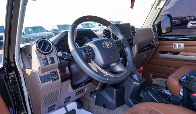 New Toyota Land Cruiser 70 Series Facelift 2, 4.0 l, 2025 in Dubai by Najem Motors, Black color. GCC Specs | AUTO.AE