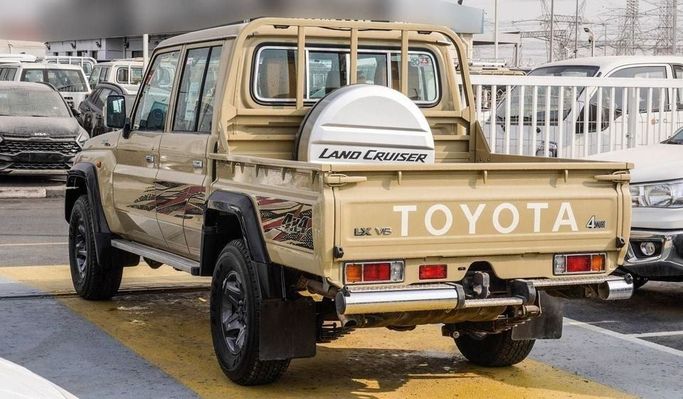 New Toyota Land Cruiser 70 Series Facelift 2, 4.0 l, 2023 in Dubai by Najem Motors, Beige color. GCC Specs | AUTO.AE