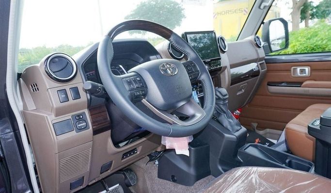 New Toyota Land Cruiser 70 Series Facelift 2, 4.0 l, 2025 in Dubai by Najem Motors, Grey color. GCC Specs | AUTO.AE