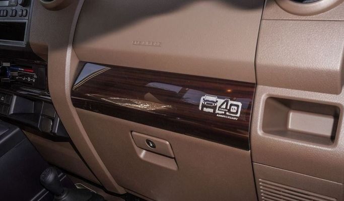 New Toyota Land Cruiser 70 Series Facelift 2, 4.0 l, 2025 in Dubai by Najem Motors, Beige color. GCC Specs | AUTO.AE