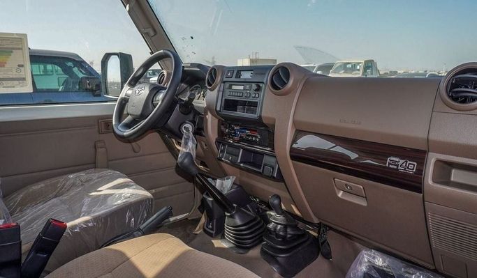 New Toyota Land Cruiser 70 Series Facelift 2, 4.0 l, 2025 in Dubai by Najem Motors, White color. GCC Specs | AUTO.AE