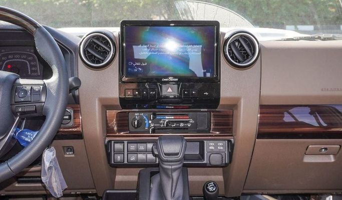 New Toyota Land Cruiser 70 Series Facelift 2, 4.0 l, 2025 in Dubai by Najem Motors, Beige color. GCC Specs | AUTO.AE